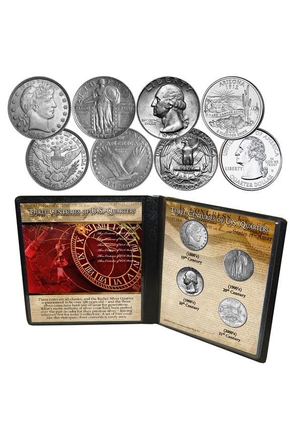 US Quarters - 3 Centuries