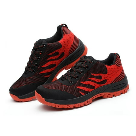 

Steel Toe Safety Shoes for Men Women Lightweight Breathable Work Sneakers Anti-pierce Construction Work Shoes Nonslip Sports Shoes