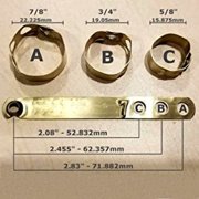 Pinnon Hatch Farms Numbered Brass Leg Bands 100 Pieces
