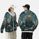 thumbnail image 4 of Balery Starry Sky Meditating Lion Sudadera ligera de manga larga con capucha y protección solar UPF 50+ para hombre y mujer, ideal para pesca y running-XX-Large, 4 of 7
