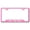 Pink, variant on Cadilac CTS Laser Etched Logo Cut-Out License Plate Frame (Pink)