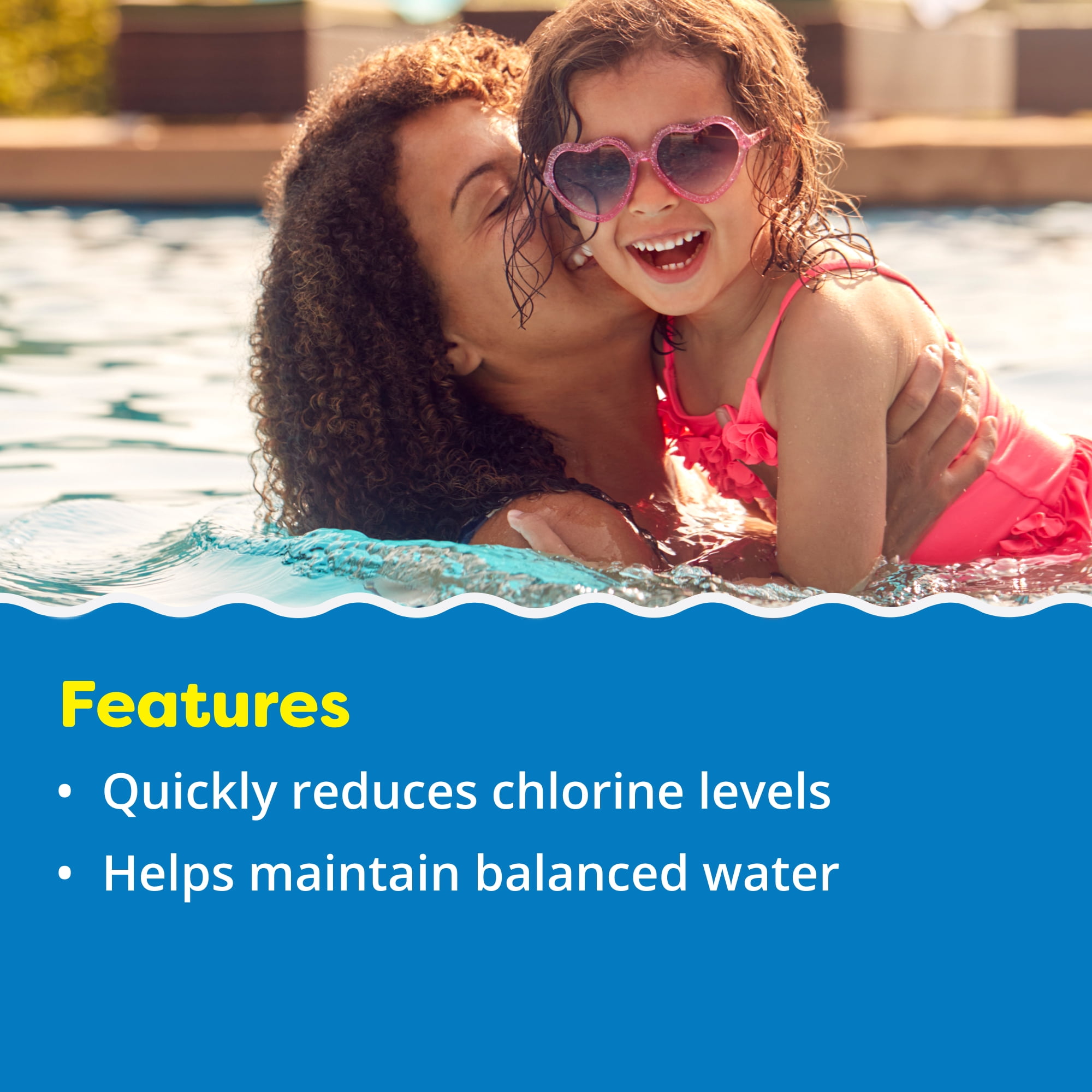 In The Swim Chlorine Neutralizer For Swimming Pools - Quickly Reduces Chlorine Sanitizer Levels -  90% Sodium Thiosulfate - 40 Pounds U088040040AE