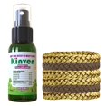 thumbnail image 1 of Kinven Bracelets and Spray Pack for Mosquito - 1oz Bottle + 4 Brown & 2 Gold Bracelets, Great Looking and Natural, Insect Wristband & Spray, Waterproof, Indoor Outdoor Protection for Adults & Kids, 1 of 5