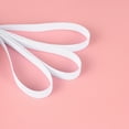 thumbnail image 4 of 1 rollo de zapatos precisos banda elástica DIY accesorios de zapatos de banda elástica banda elástica lisa y gruesa (1,5 cm de ancho, 16 m / rollo, blanco), 4 of 6