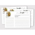 thumbnail image 2 of Inkdotpot Recipe Card 6x4 inch Single-Sided Recipe Design Cards White Floral Kitchen Cards Wedding-Bridal Shower-Baby Shower- Pack of 50, 2 of 6