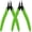 Green Wire Cutter-2pcs, variant on 2PCS Spring-loaded Side Cutters Flush Cutters, Diagonal Cutters Precision Side Cutters, Diagonal Cutting Pliers in CRV Steel, Heavy Duty Cutting Pliers for Electrical, Homes