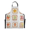 thumbnail image 6 of Yayeee Chief Kitchen Apron with Pockets for Cooking Water Resistant Unisex Adjustable Neck Strap, Various Toasts, 6 of 7