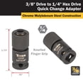 thumbnail image 2 of Adaptador Titan 12034 de 3/8 a 1/4 Hex Drive, cambio rápido, 2 of 5