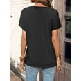 thumbnail image 5 of Musefolio Womens Button Up Henley Shirts Casual Loose Basic Batwing Sleeve Tops S-XXL, 5 of 5