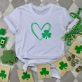 thumbnail image 2 of Besolor T-Shirts de la Saint-Patrick pour Femmes Été Col Rond Manches Courtes Tuniques Tops Décontractés Blouse Graphique Ample, 2 of 6