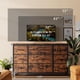 thumbnail image 2 of Moderno 10 - cajón grande cómoda: 55 - pulgada long TV gabinete con metal frame, electrical outlets, y fabric almacenamiento para dormitorio, entrada, o hallway, 2 of 7