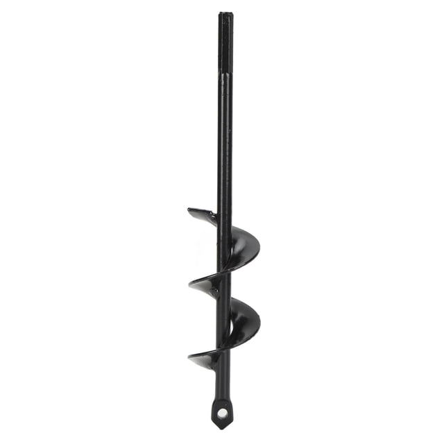 Broca helicoidal de acero al carbono con vástago hexagonal para perforar agujeros en espiral para plantar (4 x 22 cm)
