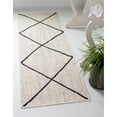 thumbnail image 2 of Unique Loom Braided Jute Geometric Area Rug 2' 2 x 8' 2 Runner Ivory/Black, 2 of 2