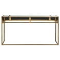 thumbnail image 6 of Uttermost Reflect Transitional Metal Glass and MDF Console Table in Gold, 6 of 7