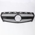 thumbnail image 2 of Front Hood Upper Grille Grill Black For Mercedes Benz W176 A200 A250 A45 13-15, 2 of 5