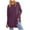 Purple, variant on SEAOPEN Winter Long Tunics Women 2024 Fall Tops Long Sleeve Shirts Loose Fit Tunics Dressy Blouses Comfort Solid Color Tees Red,XXXL