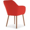 thumbnail image 5 of Elle Decor Roux Arm Chair in French Red, 5 of 11
