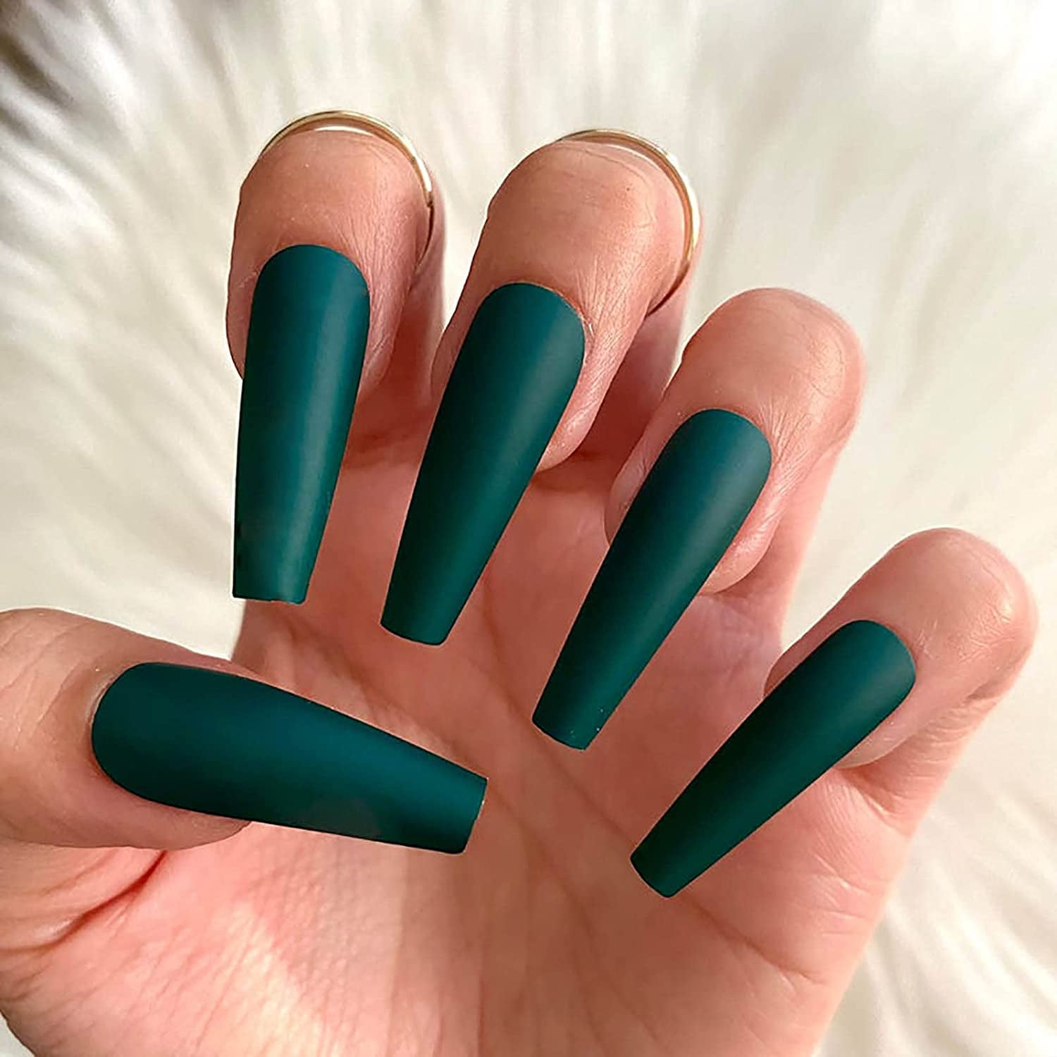 QUETO Fancy Prrety Extra Long Fake Nails Ballerina Press on Nails Matte Acrylic Nails for Women and Girls (Green) | Walmart Canada QUETO Fancy Prrety Extra Long Fake Nails Ballerina Press on Nails Matte Acrylic Nails for Women and Girls (Green) | Walmart Canada