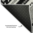 thumbnail image 5 of Addison Rugs Mayfield Premium Machine Washable Transitional Tribal Black Rectangle Rug, 9' x 12', 5 of 6