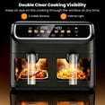 thumbnail image 6 of 10QT Air Fryer Oven Dual Basket, SYNC Match Cook, Independent Dual Controls, 7 Food Presets, Roasting, Baking, Reheating, 1700W LED Color Display, 6 of 8
