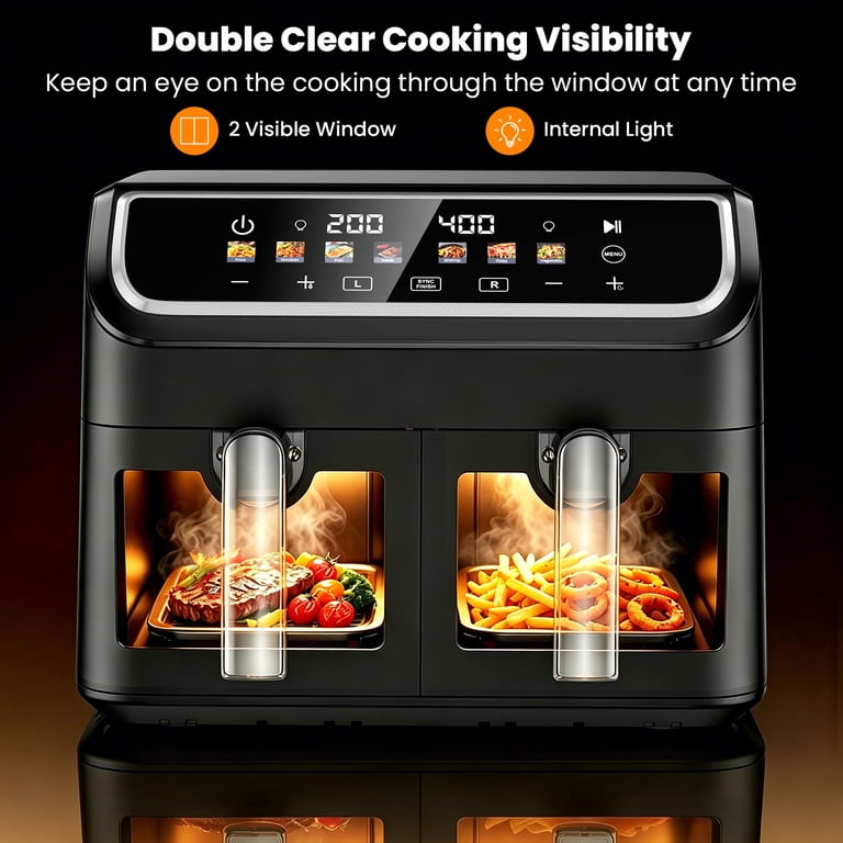 Patbrela 10QT Dual Basket Air Fryer with Sync photo 6