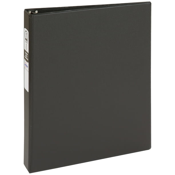 Avery Economy NonView Binder, 1" Round Ring, Black (03301) Walmart