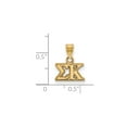 thumbnail image 2 of Sterling Silver & Gold Plated LogoArt Sigma Kappa Sorority Greek Letters Small Pendant Charm, 2 of 2
