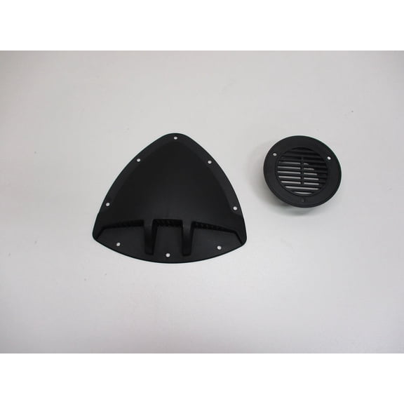 Unique Black Aero Design RV ATV Cycle Truck Cargo Work Trailer Side Air Vent