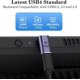 thumbnail image 4 of Adaptador USB C de 90 grados (paquete de 2), conector USB C macho a USB C hembra en ángulo recto para Steam Deck, Switch, MacBook Pro/Air, tableta, teléfono y otros dispositivos tipo C, 4 of 5