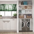 thumbnail image 5 of LALILO Kitchen Curtains and Valances Set of 3 36" Green Window Treatment Tiers for Window Decor, 5 of 5