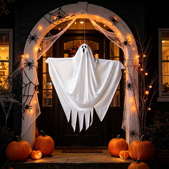 CuiLiyq Halloween Decorations Outdoor, Lightweight Fabric Pendant with Built-in Loop, Foldable Decor for Wall, Porch, Retail Window Holiday Displays