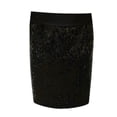 thumbnail image 6 of SGMVNU Girl's Sequins Skirts Sparkly Shiny Straight Fit Short Skirt with Elastic Waistband Performance Party Outfit, Black, One Size, 6 of 6