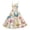 Beige, variant on Sleeveless Floral Print Dress with Butterfly and Egg Pattern for Women Vintage A Line Midi Sundress for Spring Summer Beige L