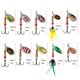 thumbnail image 3 of 2uds. Señuelos giratorios de Metal para pesca, Kit reflectante Wobblers (XLT-22), 10 Uds., 3 of 6