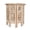 White Wash, variant on Round Wood Coffee Table - 18” Carved Small Accent Side Table with Burnt Finish, Wooden Altar Table, 18” Round Top x 18” Height, Perfect End Table for Living Room Décor