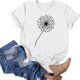 thumbnail image 4 of ICHUANYI Clearance Fashion Women's Round-Neck Short Sleeve Print Casual T- Shirt Blouse Tops(White, M) ICHUANYI WER2023081200465, 4 of 6