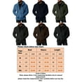 thumbnail image 2 of Capreze Hoodies for Men Zip Up Sweashirts Fleece Sherpa Hooded Jacket Coat Casual Long Sleeve Open Front Cardigan with Pockets Black L, 2 of 2