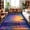 Purple, variant on Black Cat Silhouette Washable Round Area Rug 6 ft, Starry Night Enchanted Forest Fantasy Soft Non Slip Rugs Stain Repellent Indoor Felt Carpet for Living Dining Room Bedroom Home Office