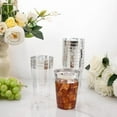 thumbnail image 4 of 100 Pack 12 oz Silver Plastic Cups, Silver Rimmed Disposable Cups, Party Wine Glasses Cocktail Glasses Premium Cups with Silver Rim, 12 Ounce Plastic Tumblers For Party, 4 of 7