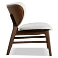 thumbnail image 4 of Furniture of America Erik I Mid-Century Modern Boucle Fabric Wingback Indoor Accent Chair, Walnut, 4 of 14