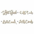 thumbnail image 1 of Let's Cook Sign Unfinished Wood Cutout Home Decor DIY Option 1- 10" Wide / 1/8", 1 of 3