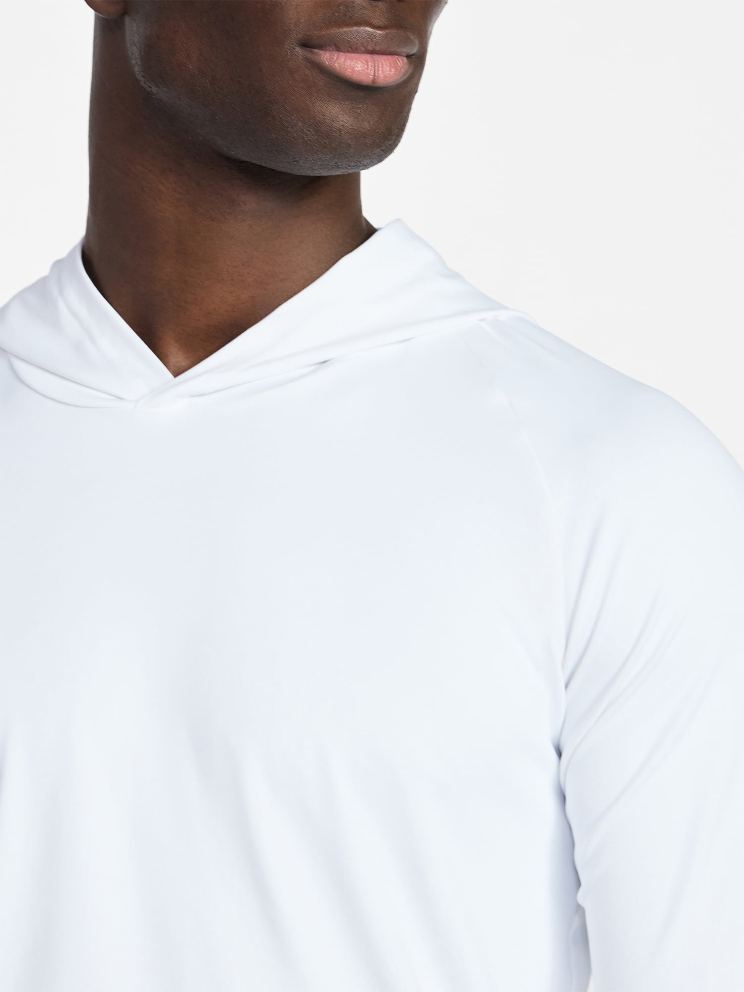 George Men's and Big Men's Hooded Sun Shirt with Long Sleeves, UPF 50+, Sizes S-3XL