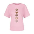 thumbnail image 5 of Sokhug Valentines T Shirts for Women Loose Fit Cute Love Heart Print Tees Casual Short Sleeve Crewneck Top Summer Dressy Comfy Shirt Blouses, 5 of 7