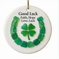 thumbnail image 2 of HomeKingdee Saint Patrick's Day Lucky Four-Leaf Clover Ornament | Shamrock Gift, Irish Heritage Christmas Decoration, 2 of 5