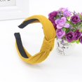 thumbnail image 2 of Tweang Cloth Headbands for Women Sweat Rags for Men Boho Headbands for Women Workout Headbands for Women Hair Wrap Wide Headbands for Women Sweat Headband Yellow One Size, 2 of 2