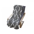 thumbnail image 4 of Grey and White Soft Flannel Fleece Throw Blanket, Damask Geometric Ornamental Composition in Victorian Style Motifs Pattern, Cozy Plush for Indoor and Outdoor Use, 60" x 80", Grey White, by Ambesonne, 4 of 6