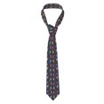 thumbnail image 1 of Fotbe Cartoon Dinosaur Corbata Clásica para Hombre con Estampado – Corbata de Seda Jacquard Tejida, para Negocios, Bodas y Eventos Formales, 1 of 7