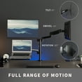 thumbnail image 4 of VIVO Black Dual 17" to 32" Monitor and Laptop Pneumatic Arm Desk Mount, 4 of 8