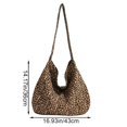 thumbnail image 2 of Hsqqdc Animal Print Leopard Tote Bag Large Capacity Hobo Shoulder Handbag for Work Commuter Travel, 2 of 7