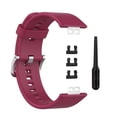 thumbnail image 2 of Soft Silicone Watch Strap For Huawei Fit Watch Tia-b09 Tia-b19 Wine Red, 2 of 5